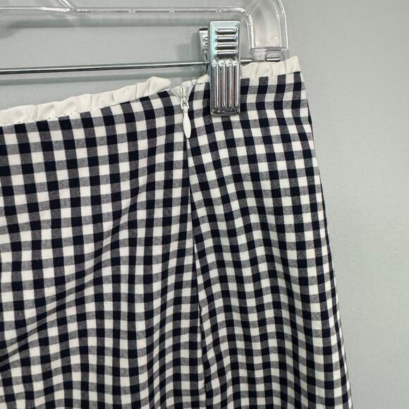 Zara GINGHAM Monochrome Midi Skirt - Picture 3 of 9